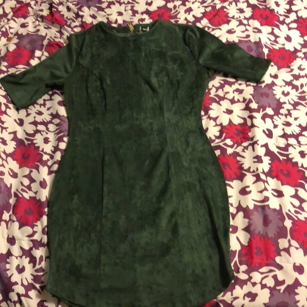 OLIVE GREEN DRESS